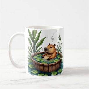 Mug Autocollant de plante parent de cabine de Capybara