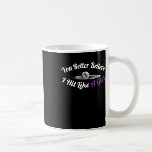 Mug Autocollant de puissance de volleyball coup comme