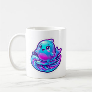 Mug Autocollant de surf Cute 3D Sherro Aniimo