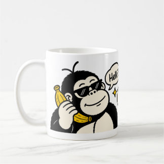 Mug Autocollant de téléphone banane gorille drôle