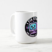 Mug Autocollant drôle de support informatique - Je rép (Devant gauche)