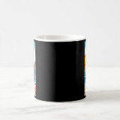 Mug Autocollant Fille Orientale Rétro (Centre)