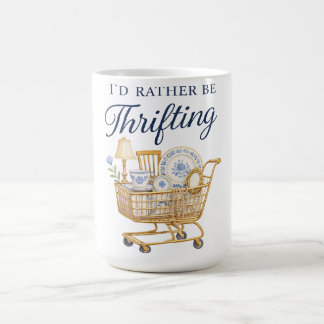 Mug Autocollant 'Je préfère chiner'