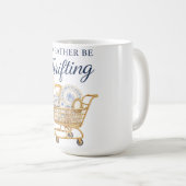 Mug Autocollant 'Je préfère chiner' (Devant droit)
