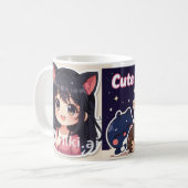 Mug Autocollant mignon (Devant gauche)