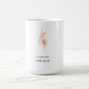 Mug Autocollant minimaliste en forme de cœur pour baby
