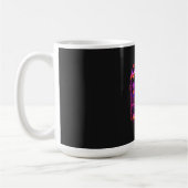 Mug Autocollant néon synthwave Rétro Arcade (Gauche)
