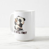 Mug Autocollant premier café Panda (Devant gauche)