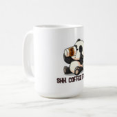 Mug Autocollant premier café Panda (Devant gauche)