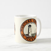 Mug Autocollant rond de Martha's Vineyard (Devant droit)