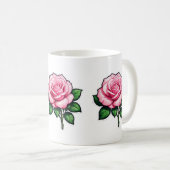 Mug Autocollant transparent rose (Devant droit)