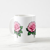 Mug Autocollant transparent rose (Devant gauche)