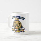 Mug Autocollant Trophée Frenchie Ronfleur le Plus Fort (Devant gauche)