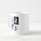 Mug Autocollants CYCLISTES MTB VTT MX (Devant gauche)