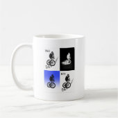 Mug Autocollants CYCLISTES MTB VTT MX (Gauche)