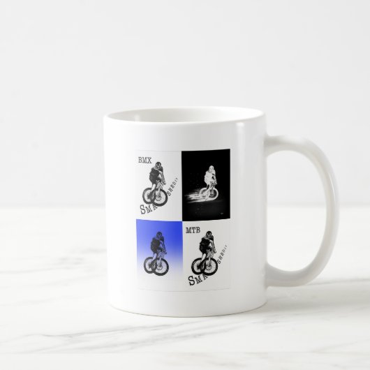 Mug Autocollants CYCLISTES MTB VTT MX (Droite)
