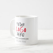 Mug Autocollants de logo personnalisés | Marque d'entr (Devant gauche)