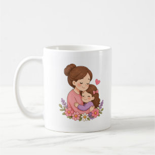Mug Autocollants Floraux Élégants pour la Fête des Mèr