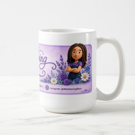 Mug Autocollants Marie Malicieuse (Droite)