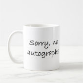 Mug autographes désolé non (Gauche)