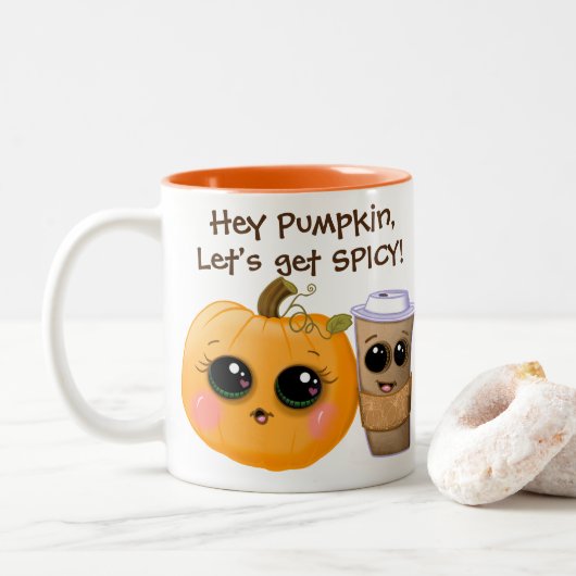 Mug automnal « Let's Get Spicy » au doux parfum de (Avec donut)