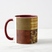 Mug Automne 4 coins 2 Design Tons chauds (Gauche)