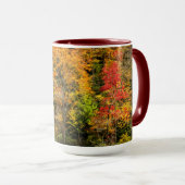 Mug Automne à Sims Pond North Carolina, Blue Ridge (Devant droit)