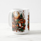 Mug Automne Animaux et Citrouilles (Devant gauche)