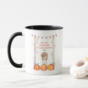 Mug Automne Arbres Citrouille Turquie Thanksgiving Par