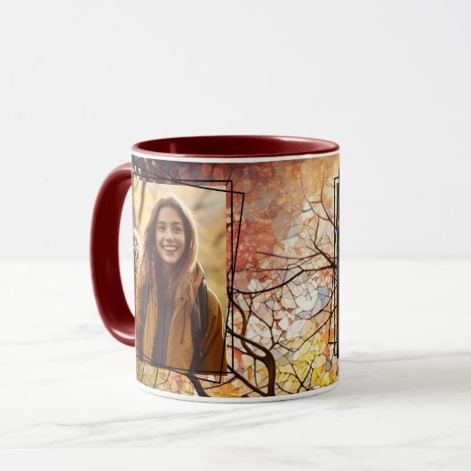 Mug Automne Automne 2 Randonnées extérieurs Photos Mod (Devant gauche)