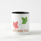 Mug Automne Automne Amusant Maple Leaf Plaisanterie Co (Centre)