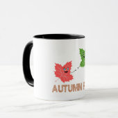Mug Automne Automne Amusant Maple Leaf Plaisanterie Co (Devant gauche)