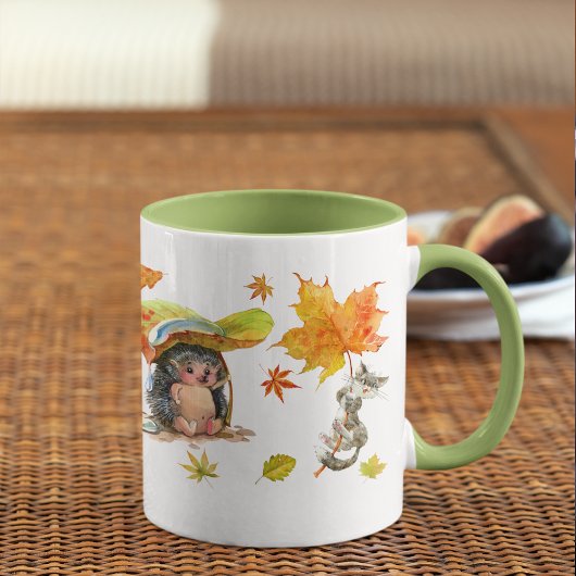 Mug Automne Automne Cute Animaux Clipart