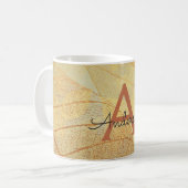 Mug Automne - Automne Famille Monogrammes Feuilles (Devant gauche)