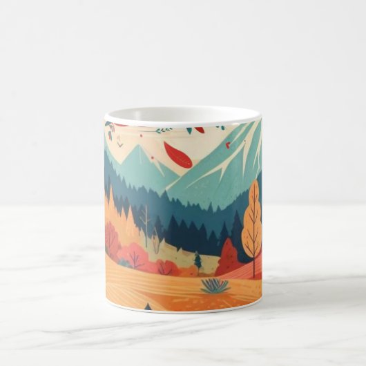 Mug Automne/Automne/feuille/coloré (Centre)