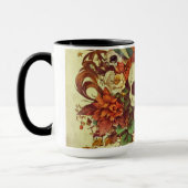 Mug Automne/Automne/Halloween/citrouille/squelette (Gauche)