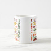 Mug Automne Automne Hiver Thanksgiving Vacances Merci (Centre)