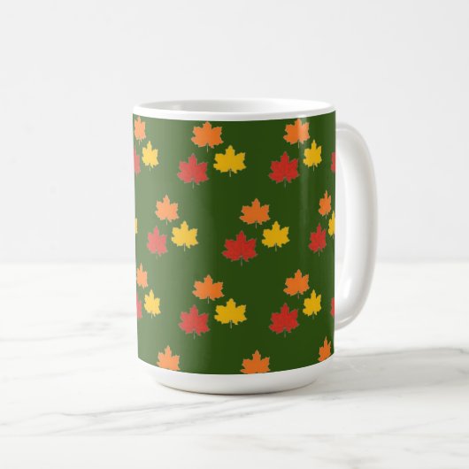 Mug Automne/automne/Mug feuille (Devant droit)