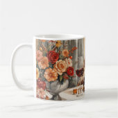 Mug Automne Automne Siamese Chat à table (Gauche)