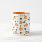 Mug Automne automne Thanksgiving Hérisson et Citrouill (Centre)