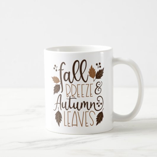 Mug Automne Breeze Feuilles d'automne (Droite)