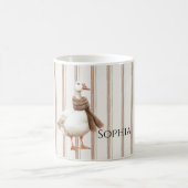 Mug Automne Brown Stripes Goose (Centre)