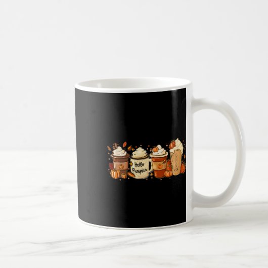 Mug Automne Café Citrouille Épice Latte Boissons Autom (Droite)