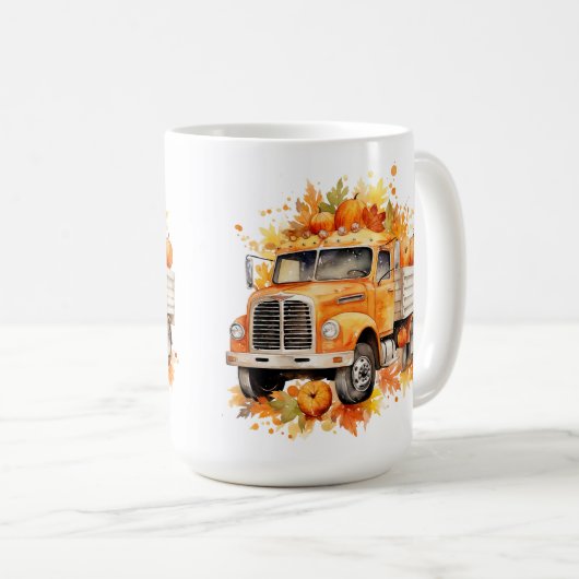 Mug Automne - Camion Automne (Devant droit)