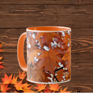 Mug Automne Chêne Feuille Floral