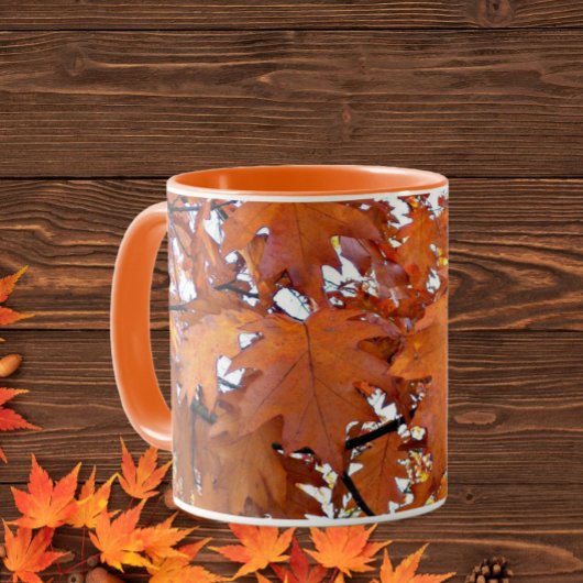Mug Automne Chêne Feuille Floral
