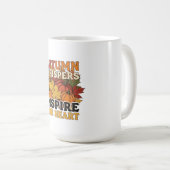 Mug Automne chuchoteurs design Tri-Blend chemise (Devant droit)