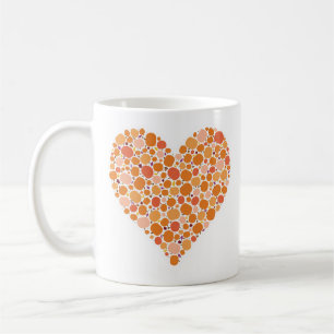 Mug Automne Coeur Citrouille Feuilles de automne Coule