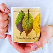 Mug Automne Coloré Feuille Citation Inspirationnelle