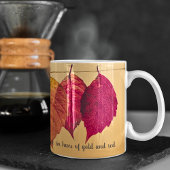 Mug Automne Coloré Feuille Citation Inspirationnelle